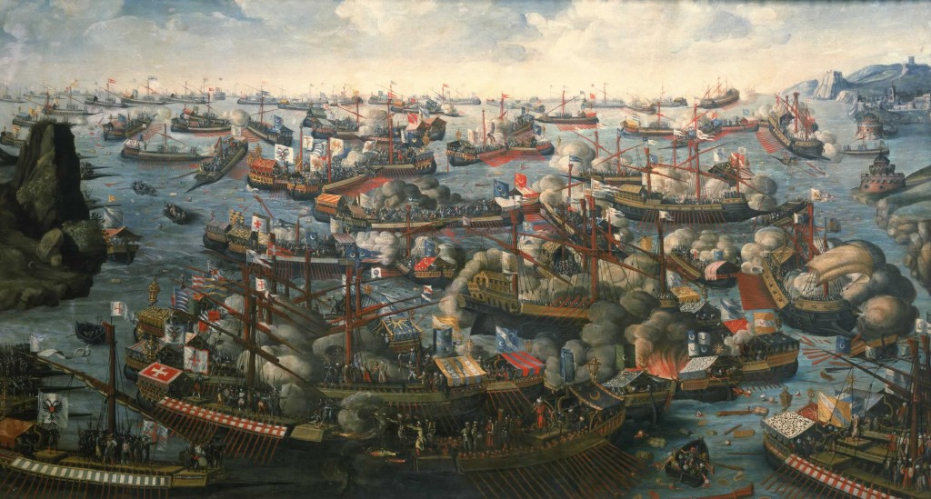 Representación de la batalla de Lepanto (1571)